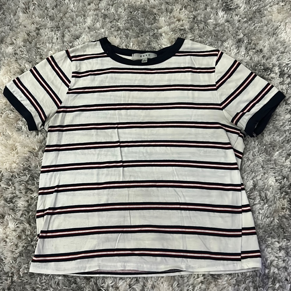 Red, White, and Blue Striped Tee
